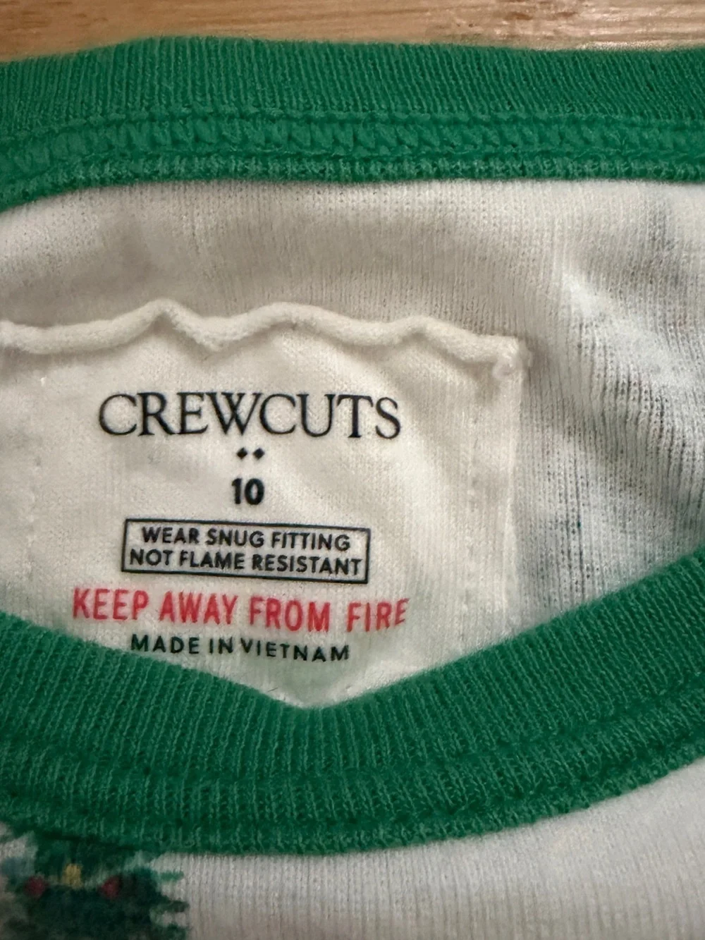 Crew Cuts- Unisex- Kids Green Tree Print Pajama Set - Cozy Holiday Sleepwear